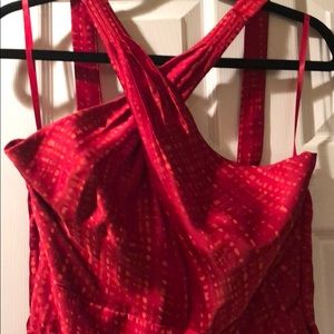 Red dress White house black market size 14